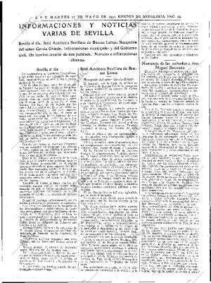 ABC SEVILLA 27-05-1930 página 23