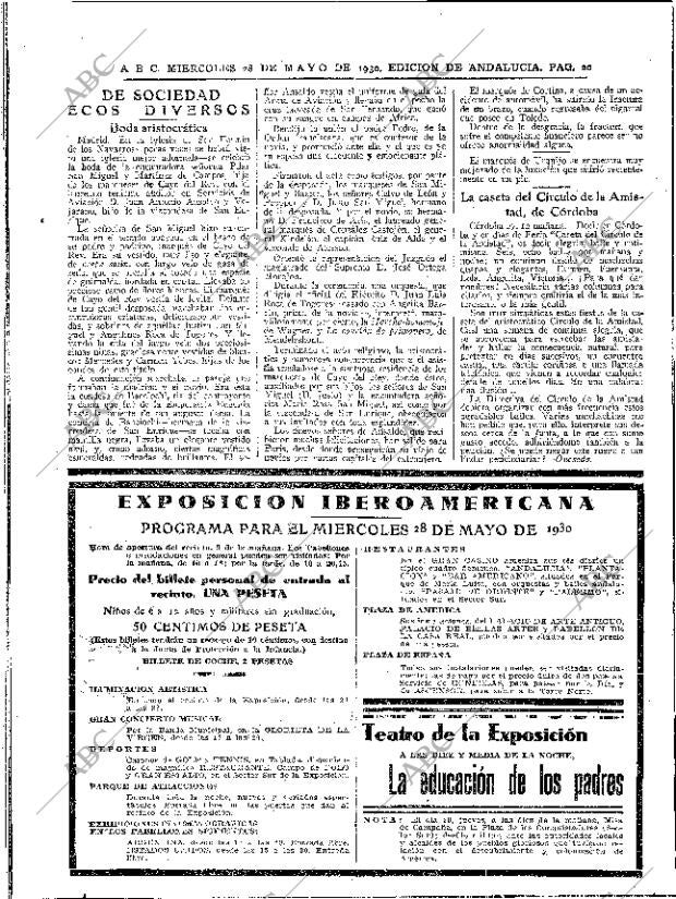 ABC SEVILLA 28-05-1930 página 20