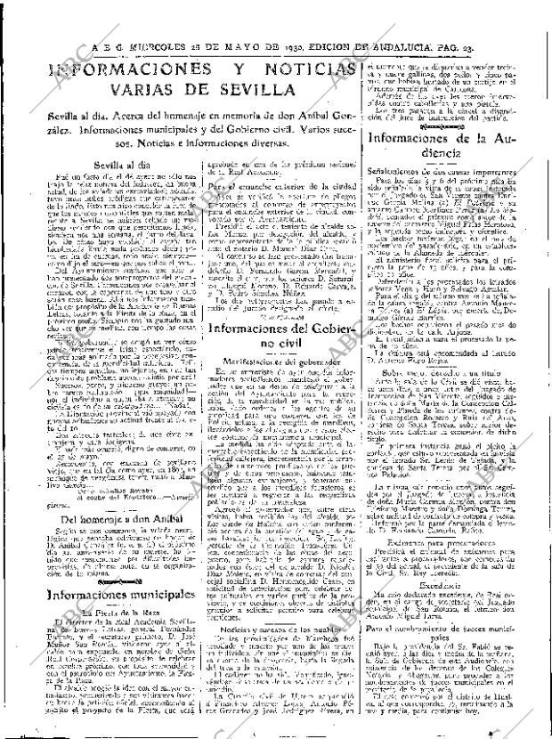 ABC SEVILLA 28-05-1930 página 23