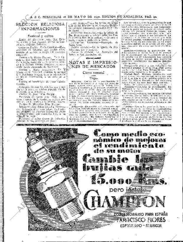 ABC SEVILLA 28-05-1930 página 40