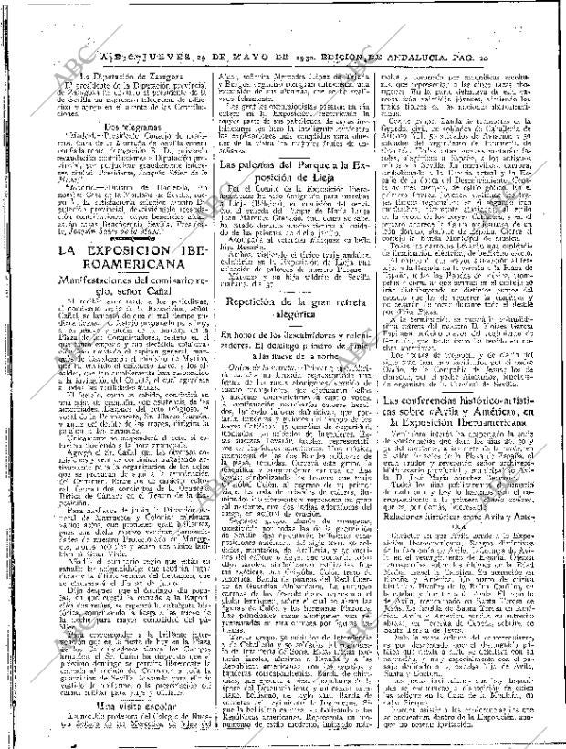 ABC SEVILLA 29-05-1930 página 20