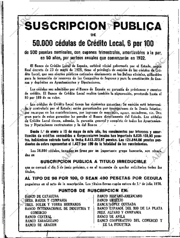 ABC SEVILLA 31-05-1930 página 30