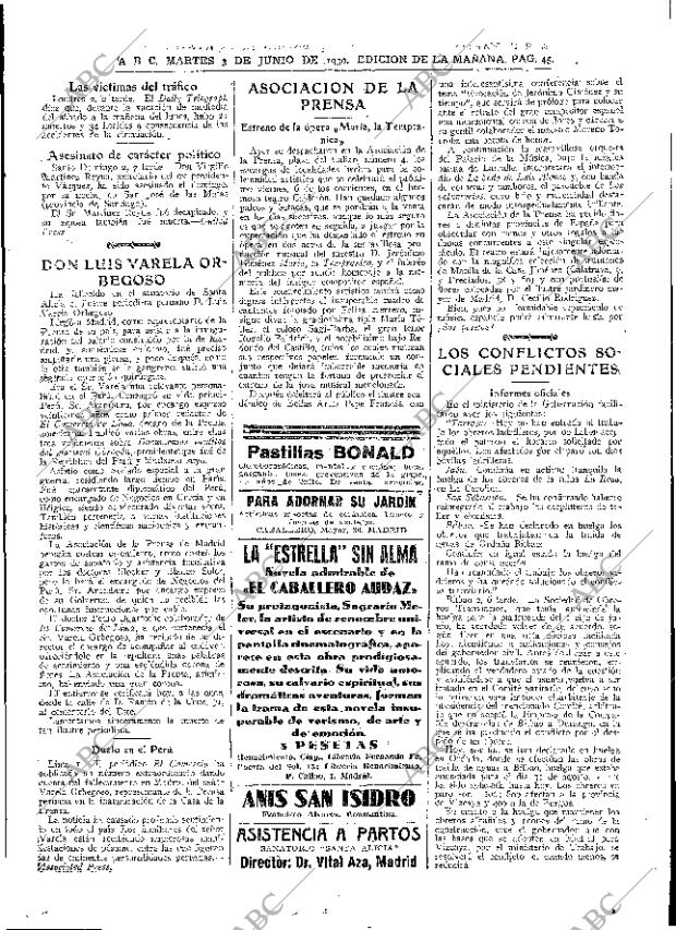 ABC MADRID 03-06-1930 página 45