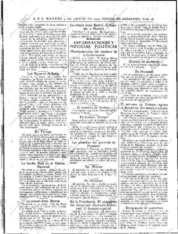 ABC SEVILLA 03-06-1930 página 16