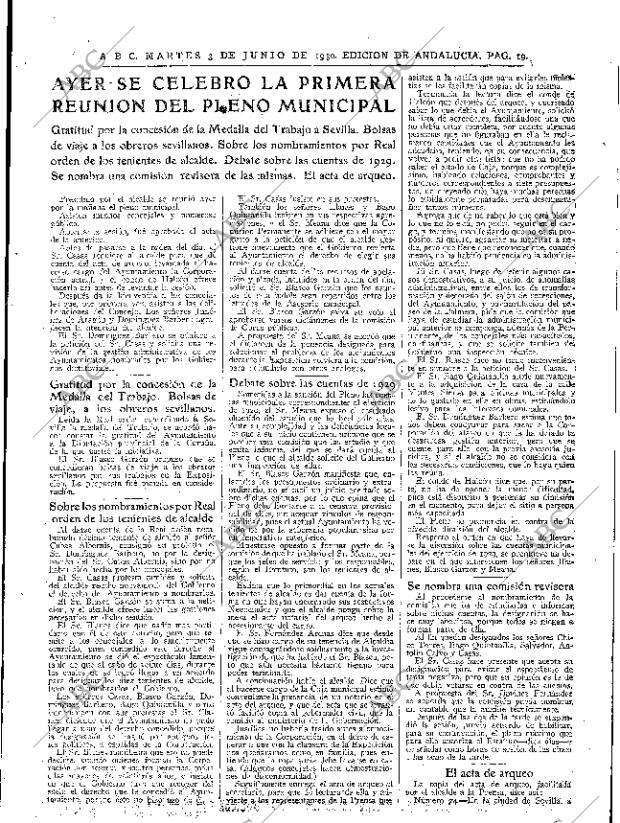 ABC SEVILLA 03-06-1930 página 19
