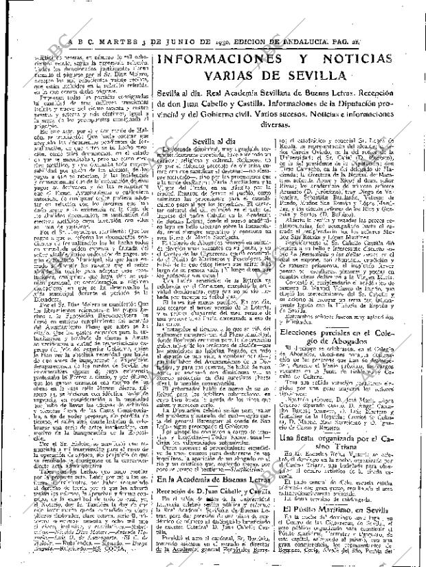 ABC SEVILLA 03-06-1930 página 21