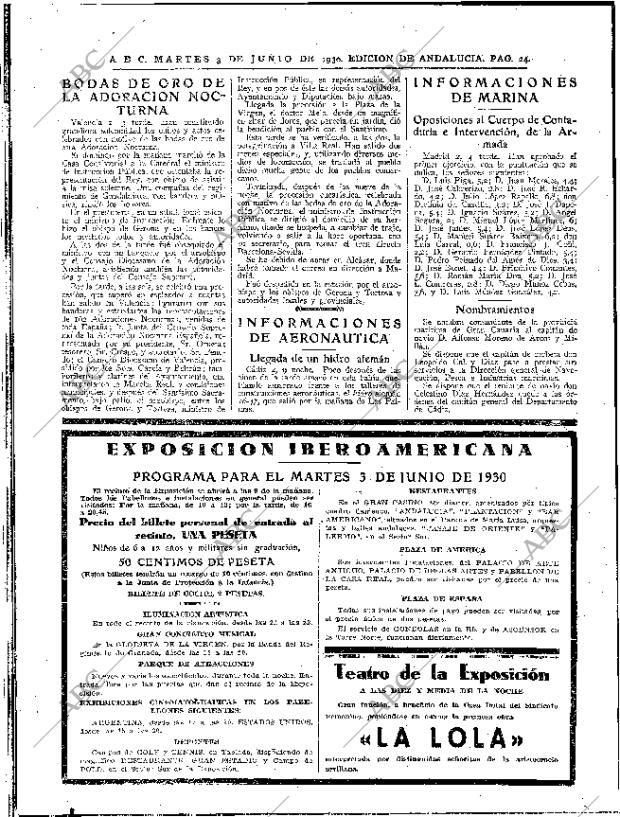 ABC SEVILLA 03-06-1930 página 24