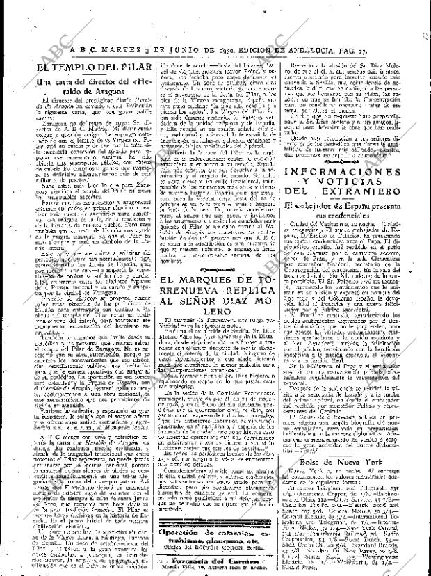 ABC SEVILLA 03-06-1930 página 27