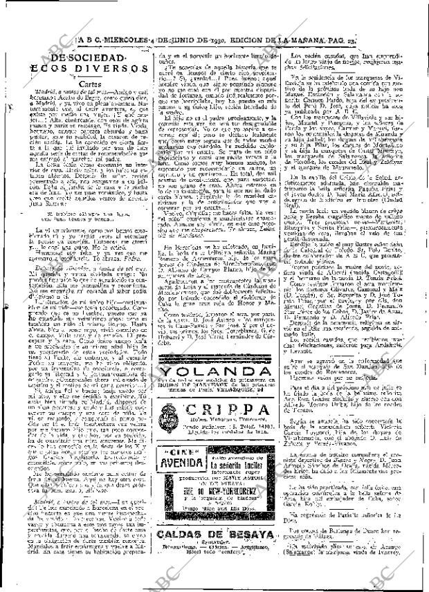 ABC MADRID 04-06-1930 página 23