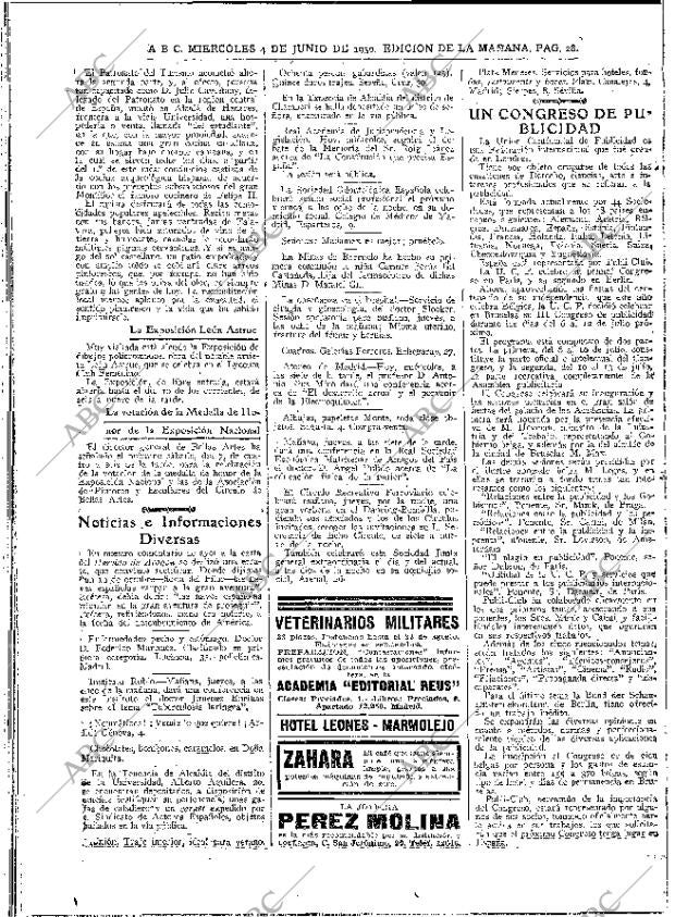ABC MADRID 04-06-1930 página 28