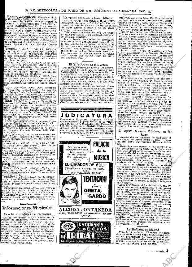 ABC MADRID 04-06-1930 página 43