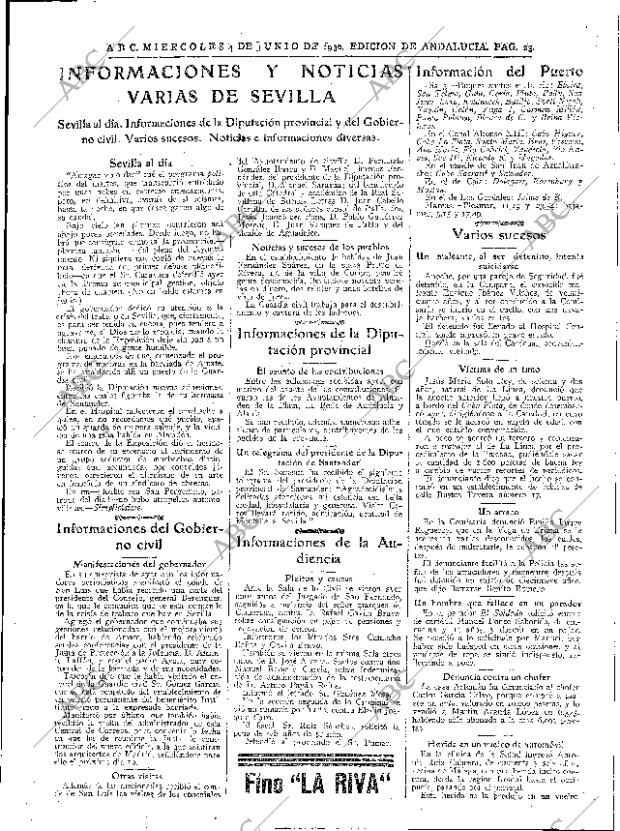 ABC SEVILLA 04-06-1930 página 23