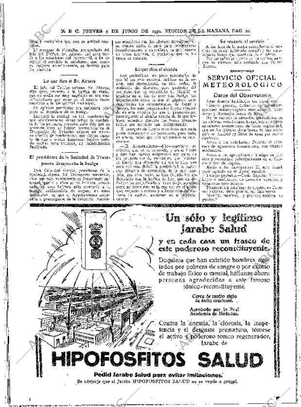 ABC MADRID 05-06-1930 página 20