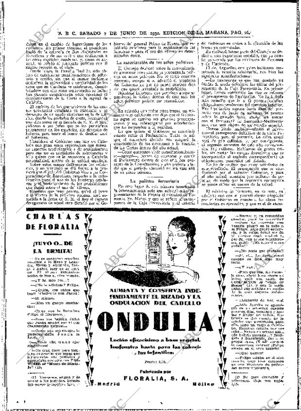 ABC MADRID 07-06-1930 página 16