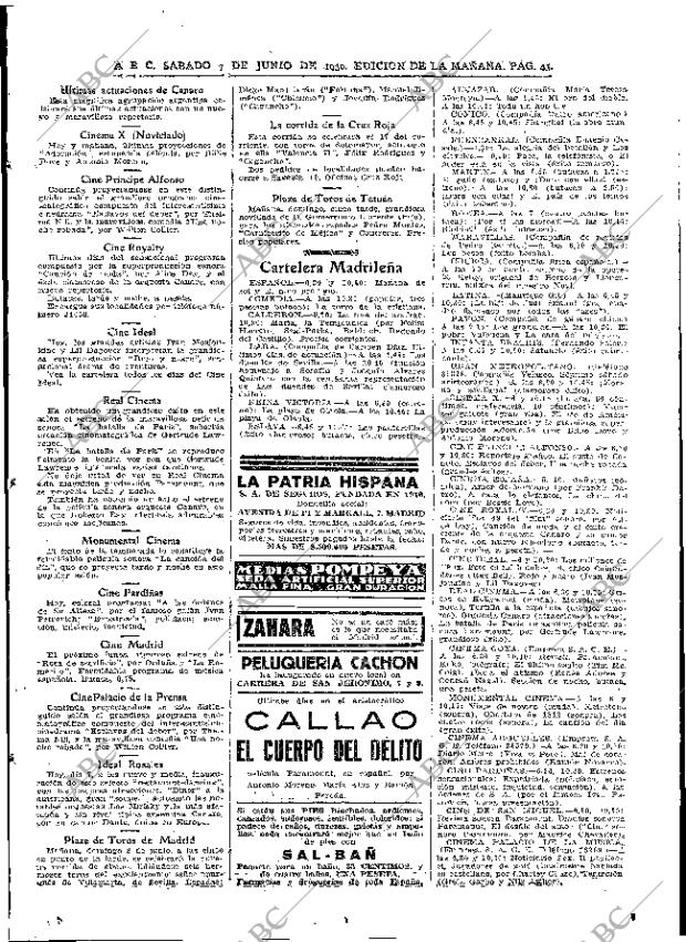 ABC MADRID 07-06-1930 página 45