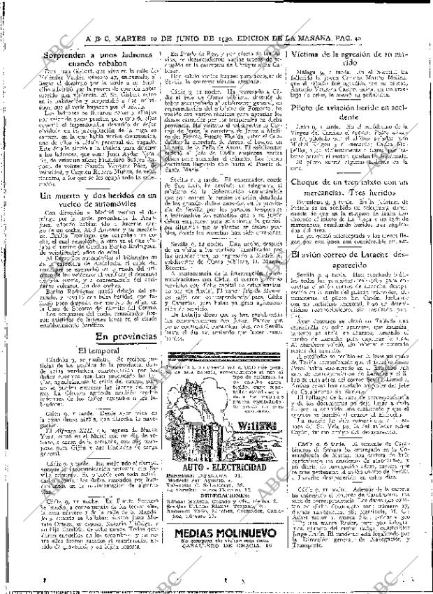 ABC MADRID 10-06-1930 página 40
