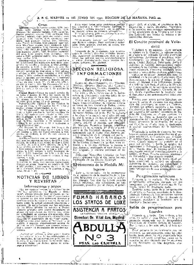 ABC MADRID 10-06-1930 página 44