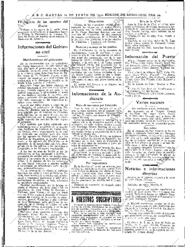 ABC SEVILLA 10-06-1930 página 24