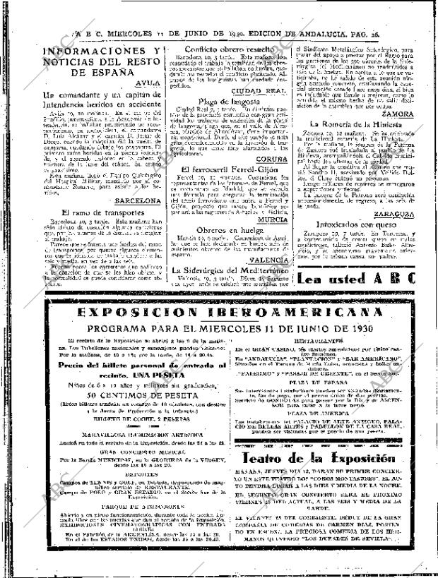 ABC SEVILLA 11-06-1930 página 26