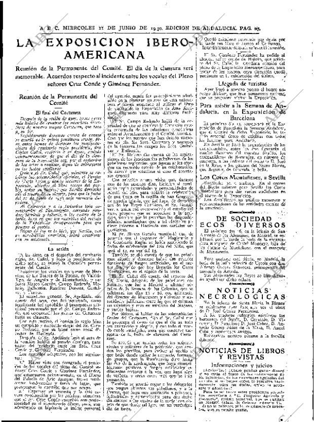 ABC SEVILLA 11-06-1930 página 27