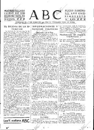 ABC MADRID 14-06-1930 página 15