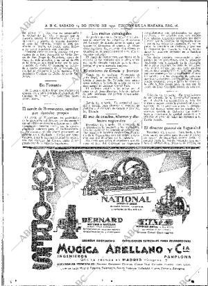 ABC MADRID 14-06-1930 página 16