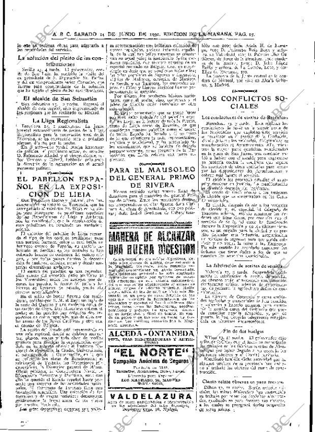 ABC MADRID 14-06-1930 página 17