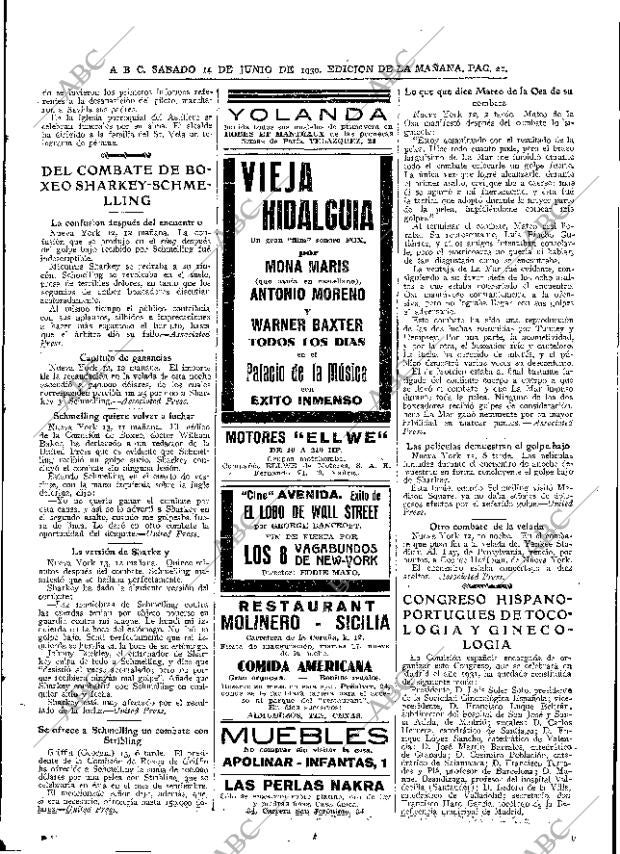 ABC MADRID 14-06-1930 página 21