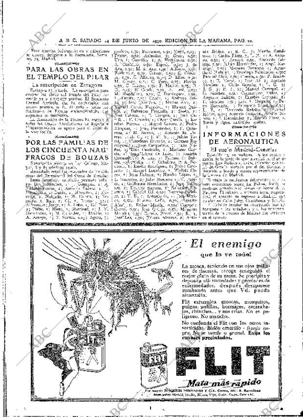 ABC MADRID 14-06-1930 página 22
