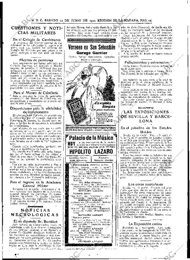 ABC MADRID 14-06-1930 página 23