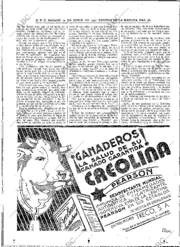 ABC MADRID 14-06-1930 página 36