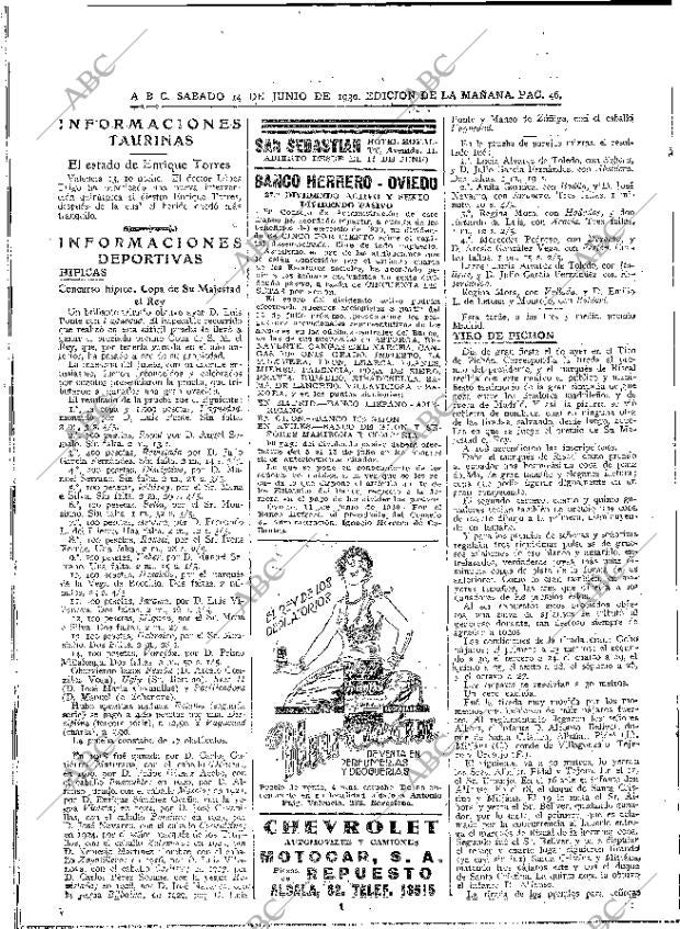 ABC MADRID 14-06-1930 página 46