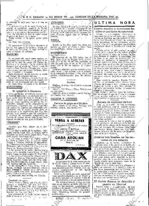 ABC MADRID 14-06-1930 página 47