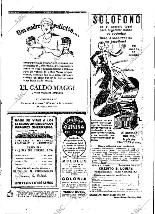 ABC MADRID 14-06-1930 página 63