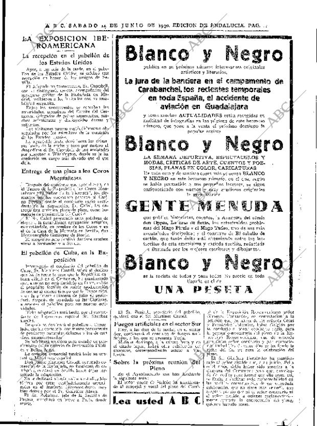 ABC SEVILLA 14-06-1930 página 23