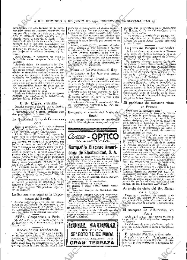 ABC MADRID 15-06-1930 página 25