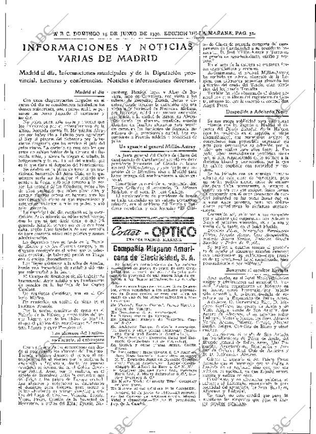 ABC MADRID 15-06-1930 página 31