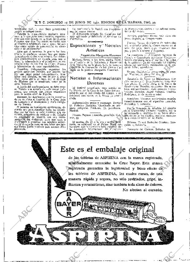 ABC MADRID 15-06-1930 página 34
