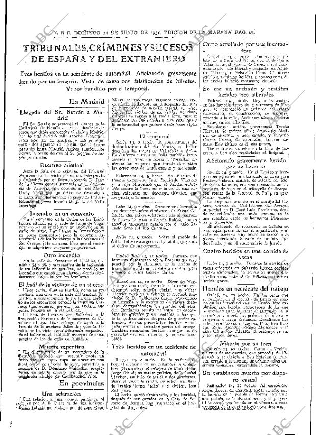 ABC MADRID 15-06-1930 página 47