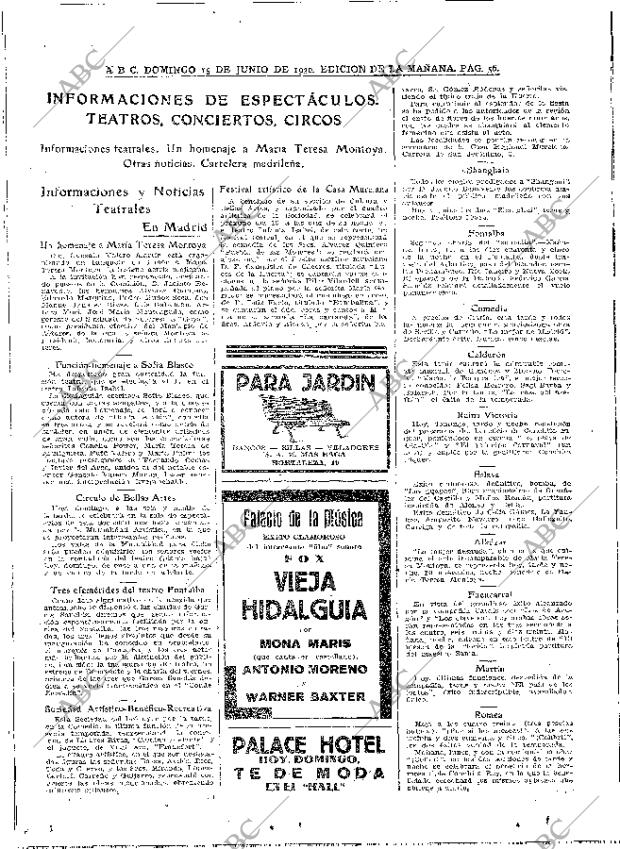 ABC MADRID 15-06-1930 página 56