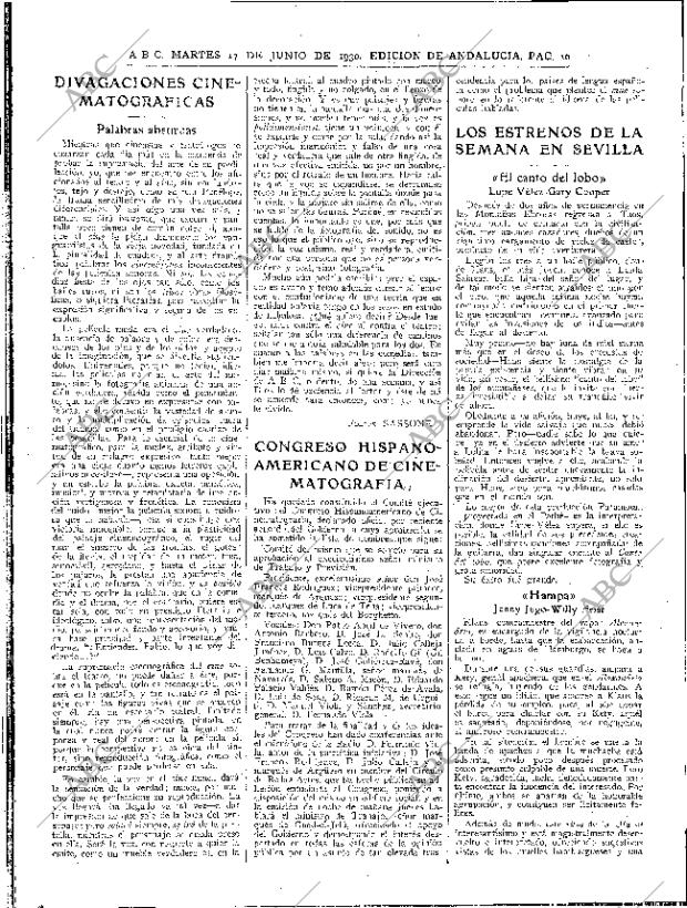 ABC SEVILLA 17-06-1930 página 10