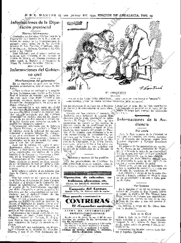 ABC SEVILLA 17-06-1930 página 23