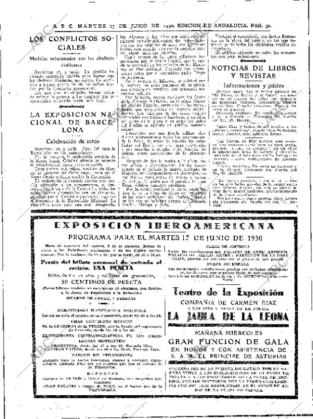 ABC SEVILLA 17-06-1930 página 30