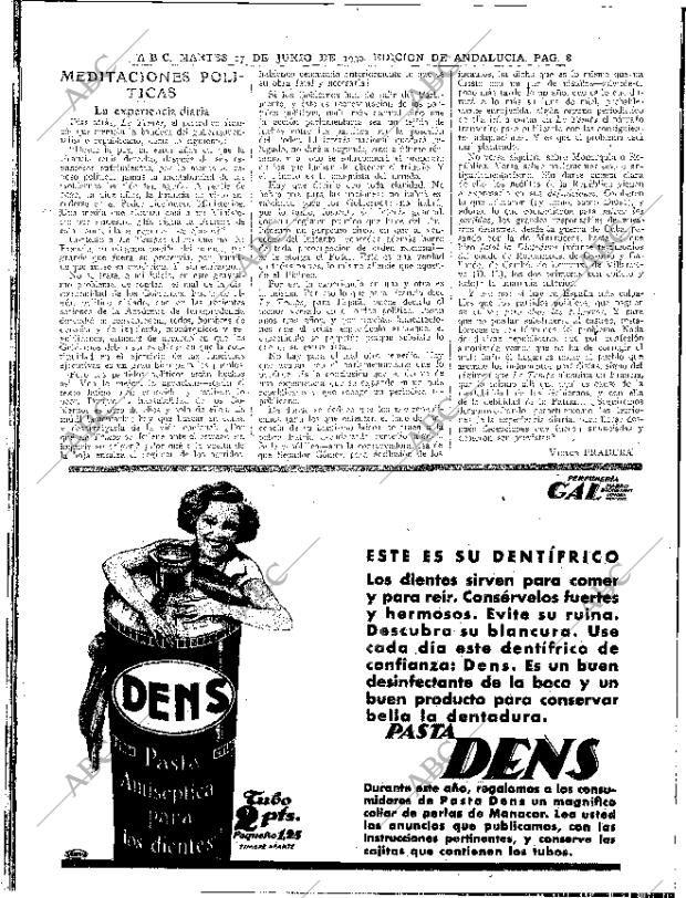 ABC SEVILLA 17-06-1930 página 8