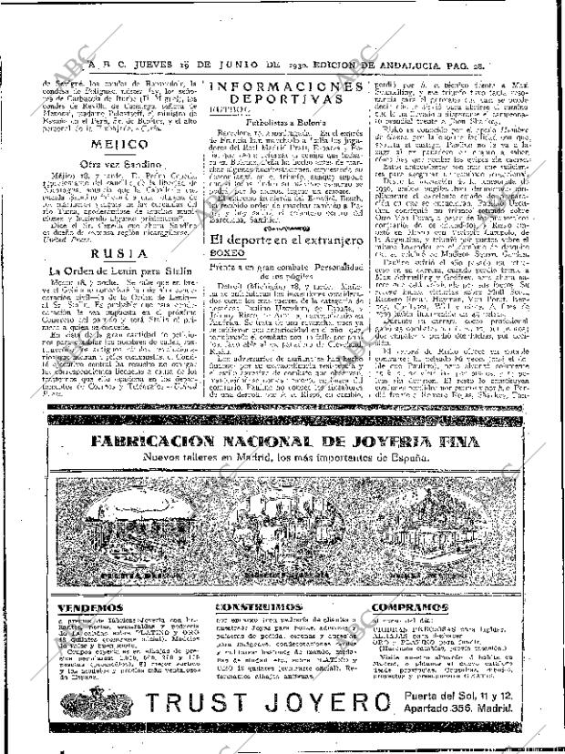 ABC SEVILLA 19-06-1930 página 28