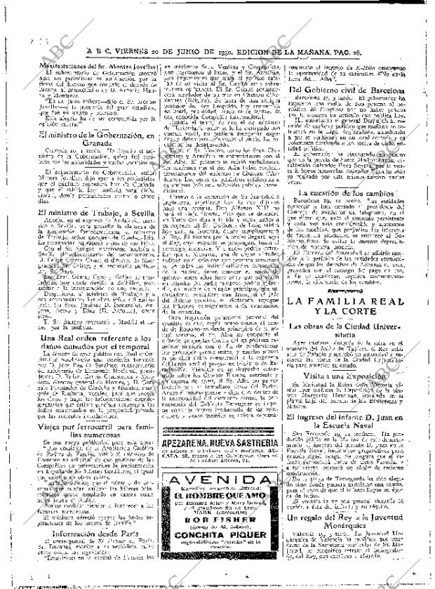 ABC MADRID 20-06-1930 página 16