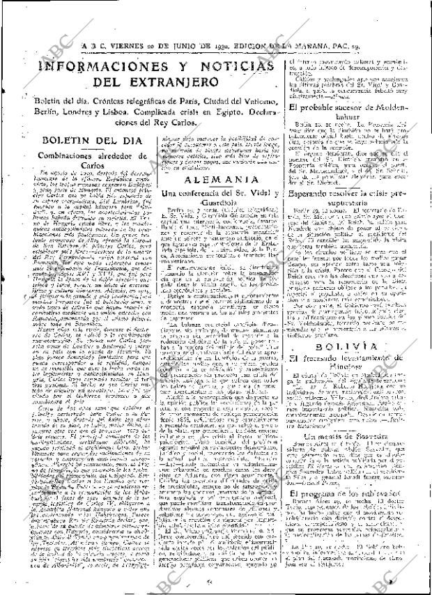 ABC MADRID 20-06-1930 página 29