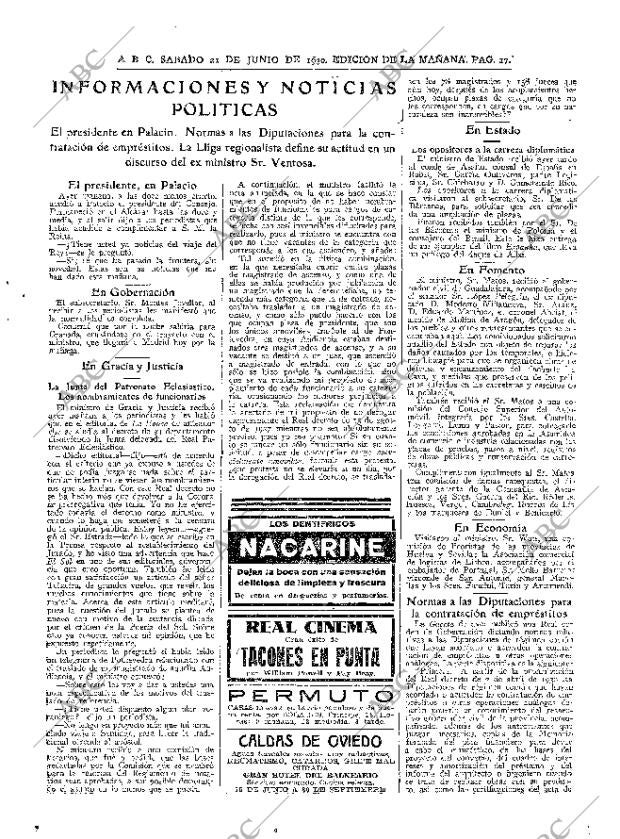 ABC MADRID 21-06-1930 página 17