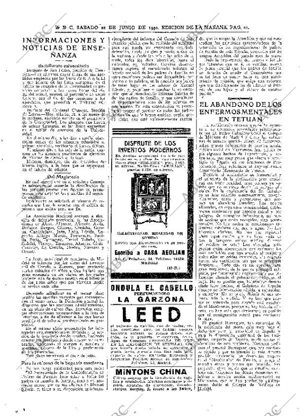 ABC MADRID 21-06-1930 página 21