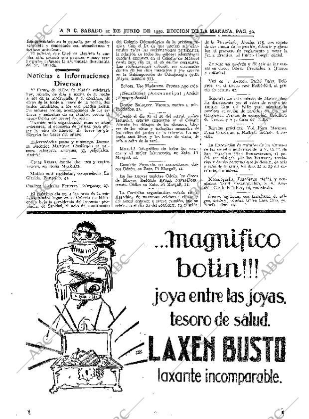 ABC MADRID 21-06-1930 página 30